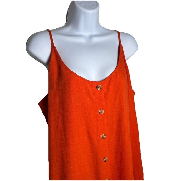 Lulus Women’s Mini Sun Dress XL Spaghetti Sleeveless Linen Pullover Sundress - Picture 5 of 13